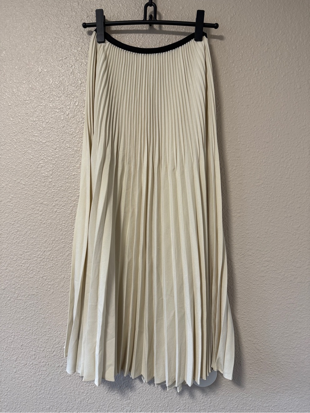 NWOT Jenni Kayne Pleated Midi Skirt Ivory Quiet Luxury Capsule Wardrobe M - Picture 5 of 8